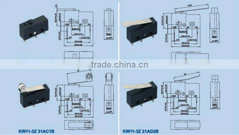 'KW4-03 micro switch t105 5A 250V