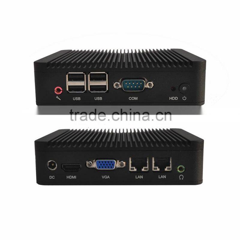 I3 dual LAN MINI PC 3217u 2G DDR3 Ram 128G SSD Ubuntu WIN10 office computer rs232 port