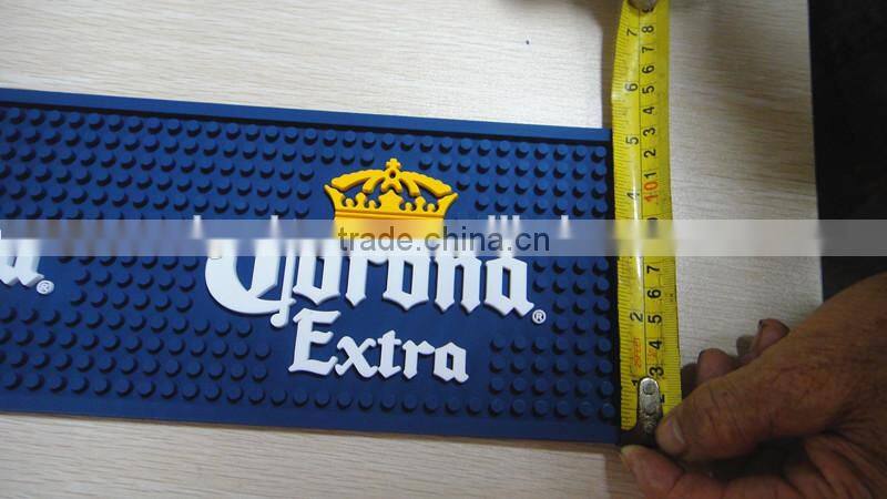 New Design Branded Custom Soft Pvc Rubber Bar Counter Beer Mat