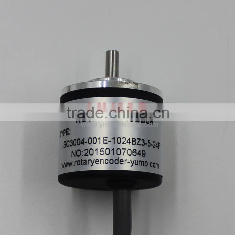 ok YUMO ISC3004 diameter 30mm 1024 pulse A B Z phase mini solid shaft price incremental rotary encoder