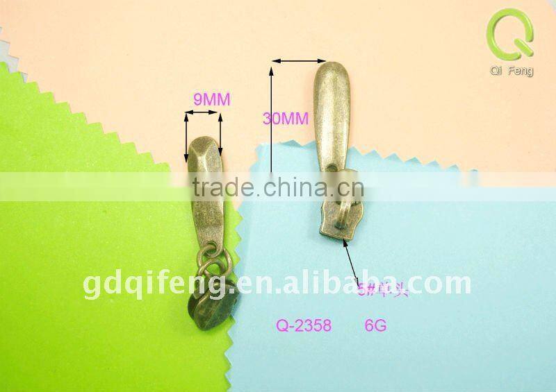 qifeng ancient classical metal zipper puller q-2358