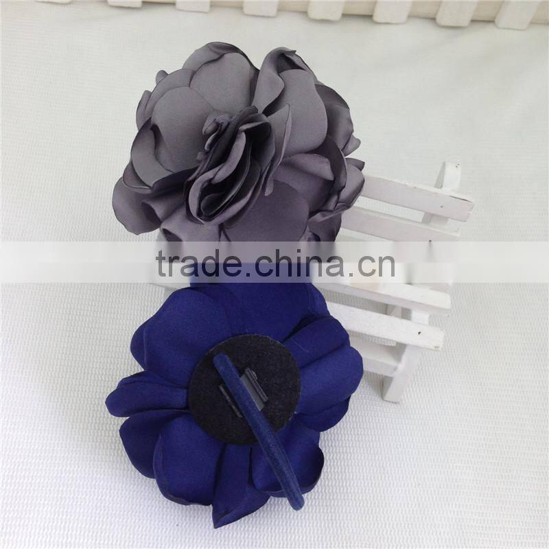 4inch High Quality Hair Flowers with Elastic Hairband for Pony Tail Holder Kids Hairband Children Headwear Baby Accessories