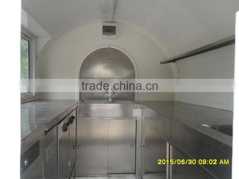 Small or big wheels fast food carts kiosk/food selling car/food street kiosk for salefood truck