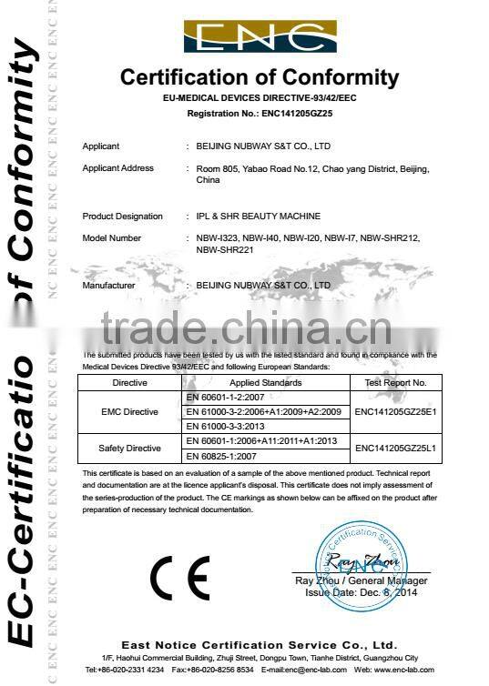 CE approved high quality today tomorrow forever!most effective ipl hair removal ipl elight shr