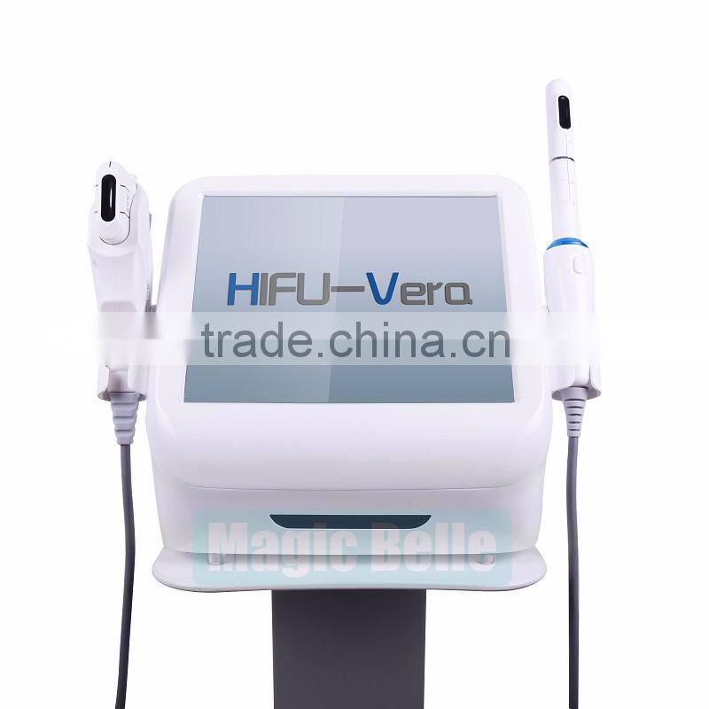 CE Certificated 2 in 1 hifu for face Wrinkle Remover female hifu vaginal tightening machine