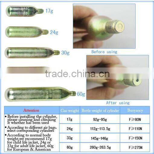 Hot selling 60g co2 cylinder manufactured in China