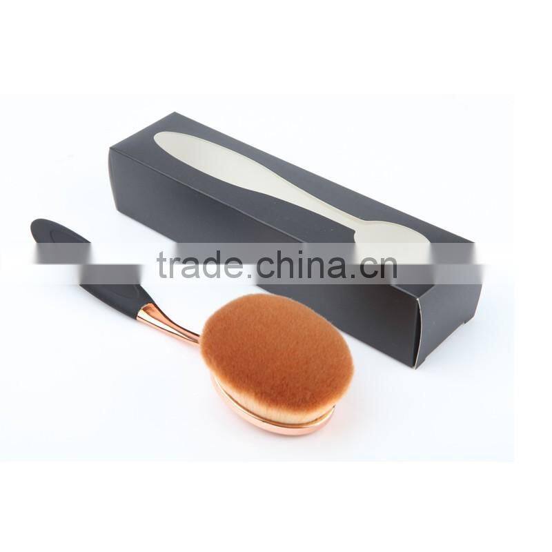 Black Packing Plastic Nylon Oval 6 Brush Soft Hair Best Quality Makeup Brush