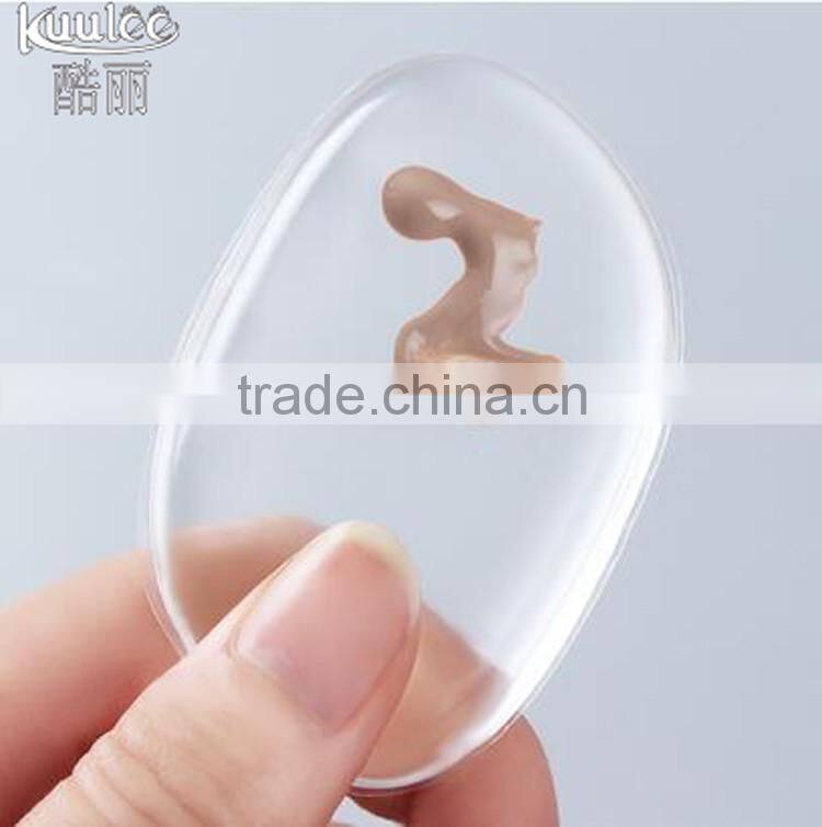 New Design Foundation Alibaba Best Seller Washable Customized Color Silicone Blende Silica Makeup Puff