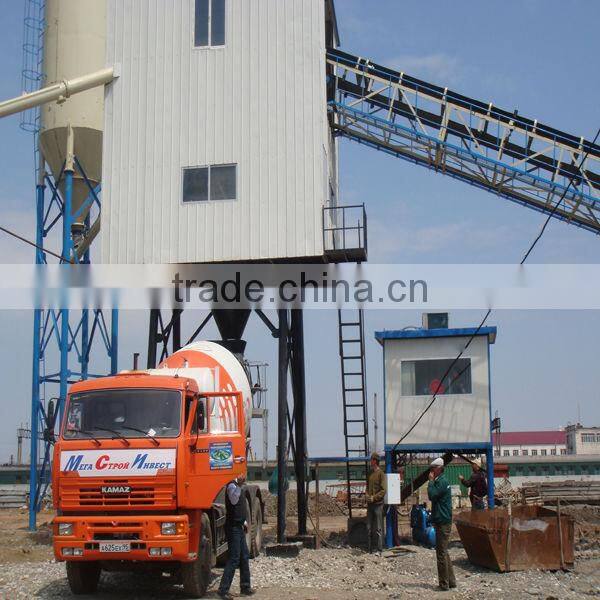 ISO certification of HZS concrete batching plant of good quality for sale