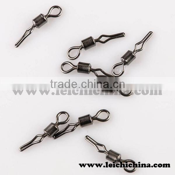Ball bearing swivel with solid ring welded ring brass fishing swivel