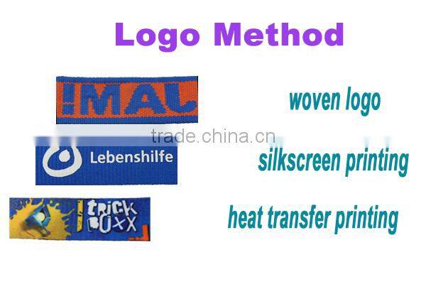 100% polyester lanyard with PVC card holder