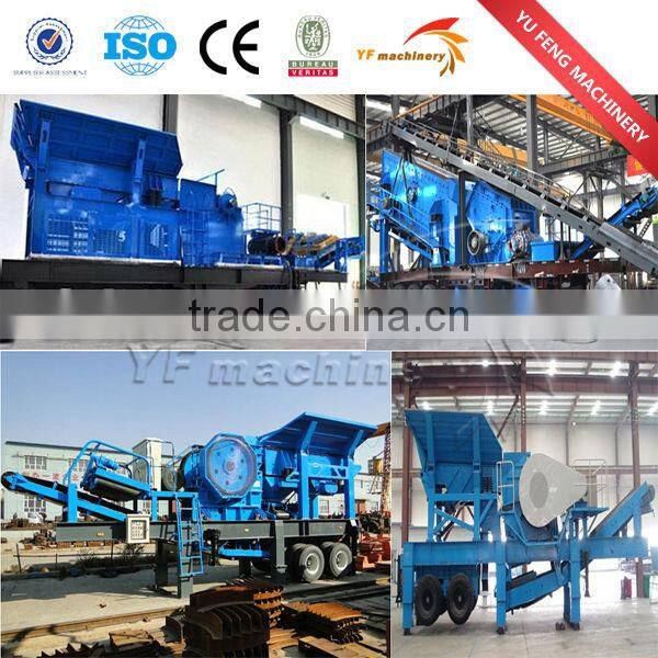 South America 200-250T/H mobile crusher plant