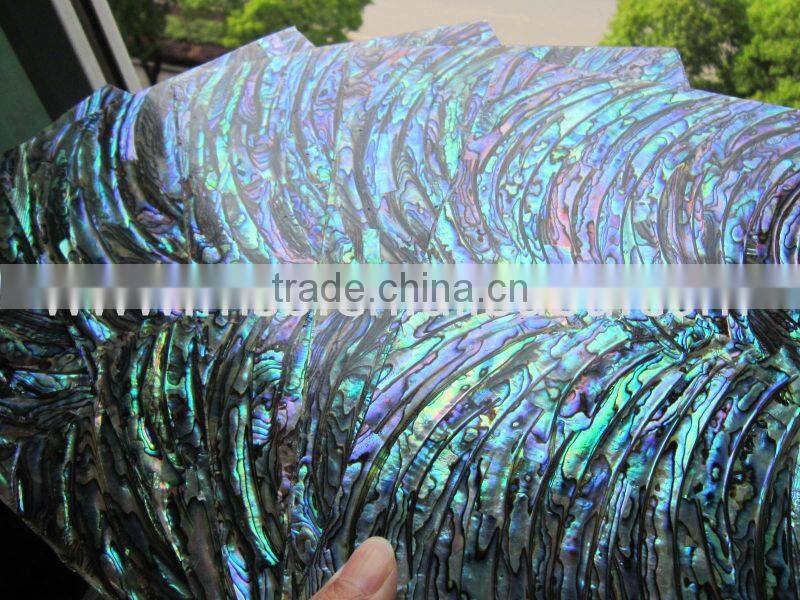 Thick New Zealand green abalone shell paper self-adhesive shell paper ,shell laminate