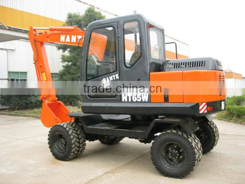 Hydraulic mini wheel excavator with XINCAI engine