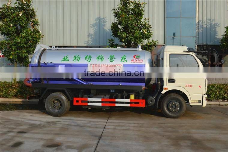 dongfeng 4 cubic meters sewage suction tanker truck for sale