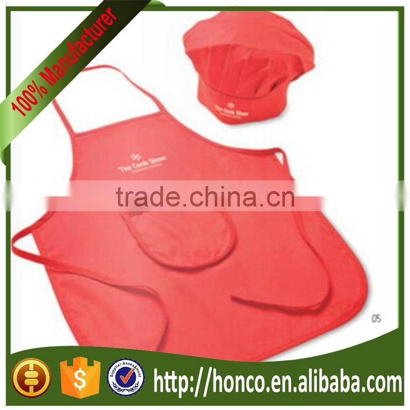 Hot selling Children Apron with Head Cap