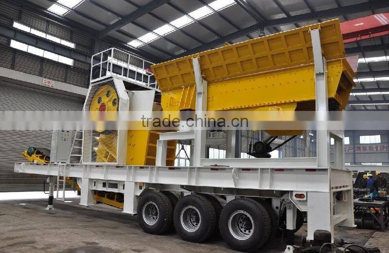 2017 50% discount China Supplier mobile crushing plant, mobile stone crusher for sale