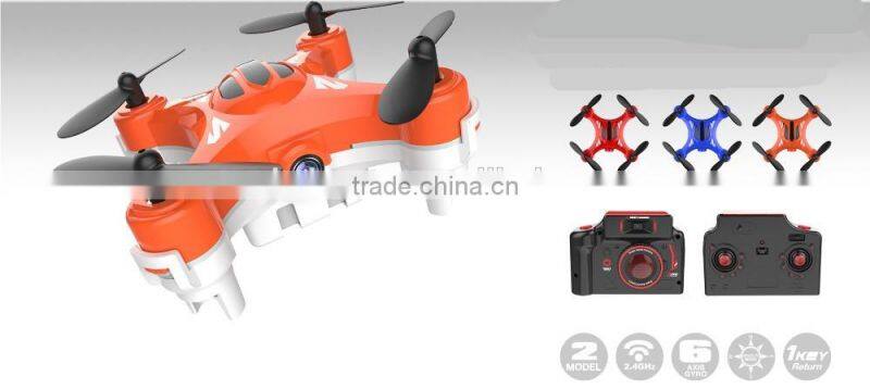 Handheld four - axis aircraft mini pocket RC Aerial 300000 pixels Drone helicopter Aerial photography Drone mould toys