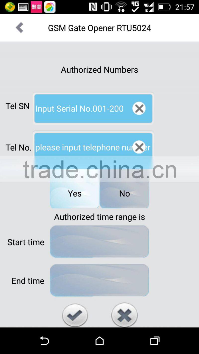 gsm gate opener with 200Authorized Users King Pigeon RTU5024