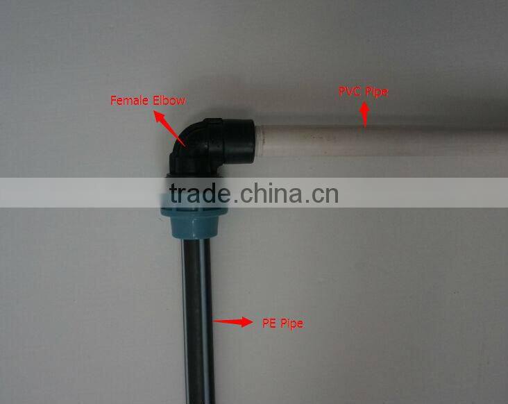 plastic pipe female elbow