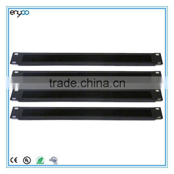 1U brush cable entry panel ,cable tidy brush panel for 19" rack cabinet