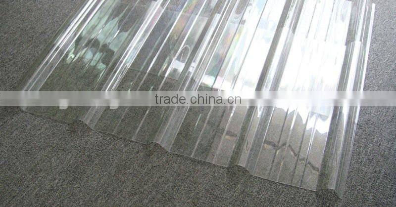 plastic polycarbonate PC 100% clear corrugated plastic new wave roofing sheet for sale