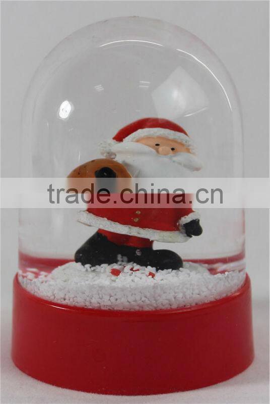Acrylic snowman snow globe for gifts decoration