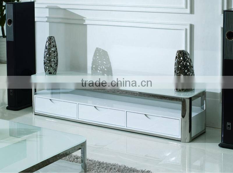 Simple, stylish, personalized design glass TV stand E371