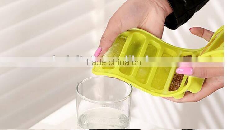 CY174 Silicone food garde ice cube tray mold DIY ice cream marker