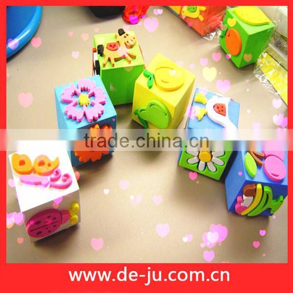Wholesale Plastic Toys Custom Small Cube Colorful EVA Dices