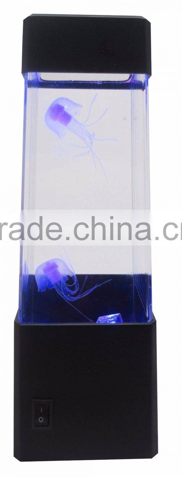 New Arrival LED Colorful Changing Decorative Volcanic Lights, Flashing Jellyfish Light, Table Mini Aquarium With LED Light