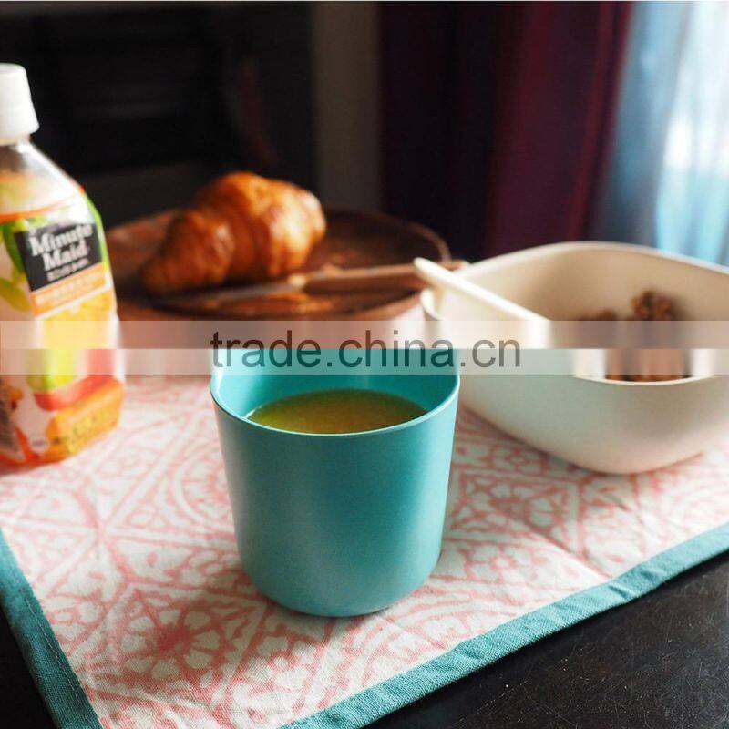 factory selling best bamboo fiber eco friendly tableware bowls cups, kids bamboo water cups