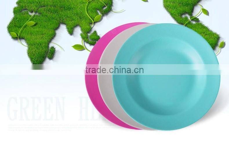 factory wholesale biodegradable bamboo fiber eco plate