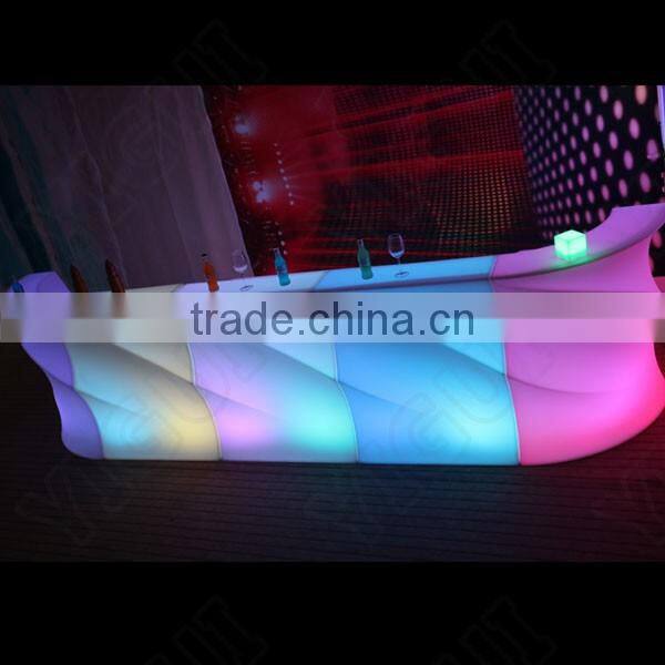 2016 hot sale bar party table with RGB lighting bar counter table
