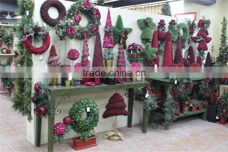 mini / huge artificial christmas pine tree / ring / flower for home / hotel / office (new christmas combination of Este-017 )