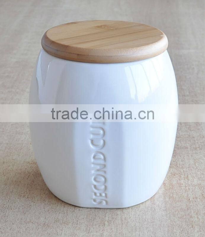 Cute Hand-painted Red Dolomite Canister