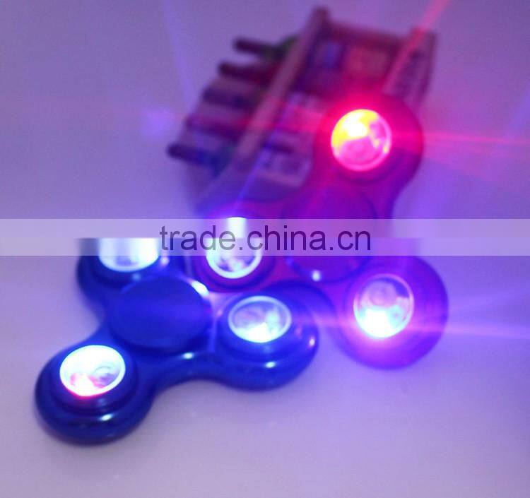 LED Light Fidget Spinner aluminum light spinner toy Adult fidget toys flashing led hand spinner