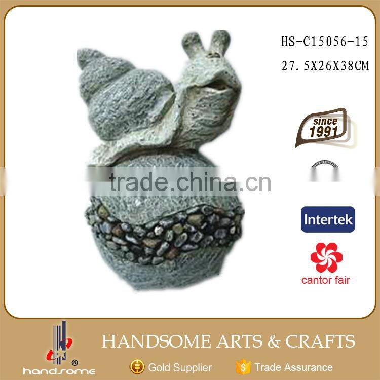 38CM Fiberglass Home and Garden Decoration Snail Statue Ornament