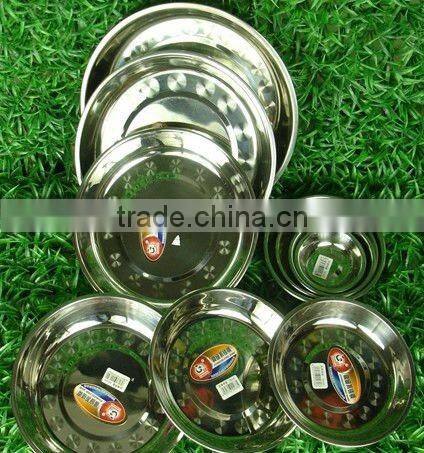 Hot selling stainless steel tray food plate