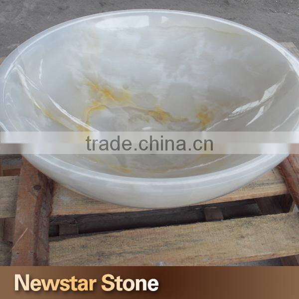 Chinese natural stone bathroom sink onyx sink