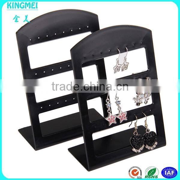 Jewelry Store Black Acrylic Display Rack Earrings Display Stand