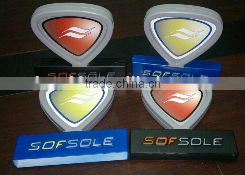 Distortion vacuum forming advertisement sign