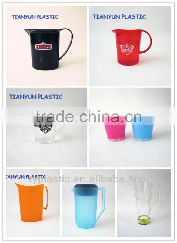beer promotion plastic clear pitcher