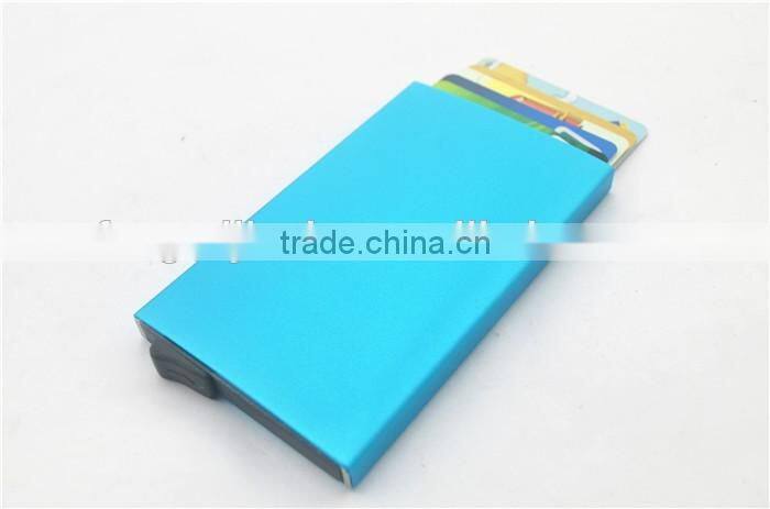 Slim Aluminum Credit Card Holder Metal RFID Protector Wallet