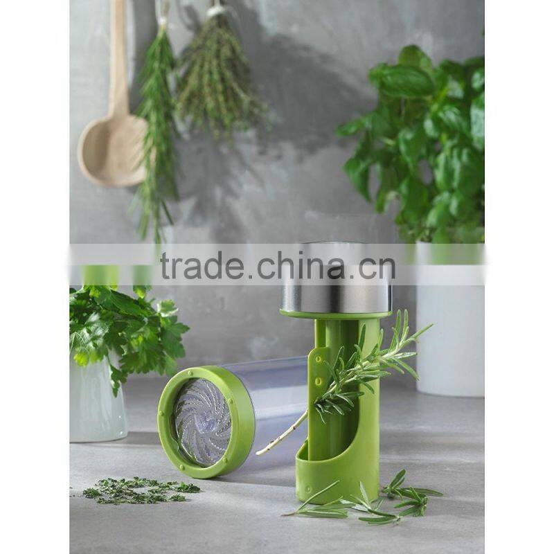2016 amzon hot selling 2 in 1 kitchen tools herb stripper salt and pepper grinder