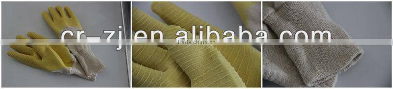 glass protective gardening latex coated working gloves