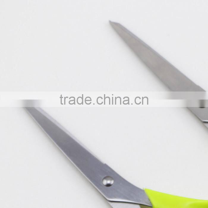 Plastic Handle Stainless Steel Household Scissors with Two Colors