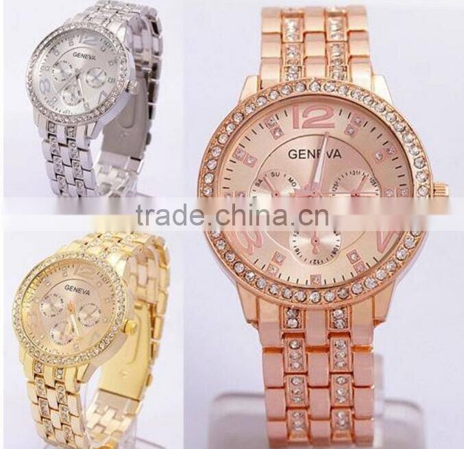 Wholesale cheap decoration watch luxury diamond man watch for gift