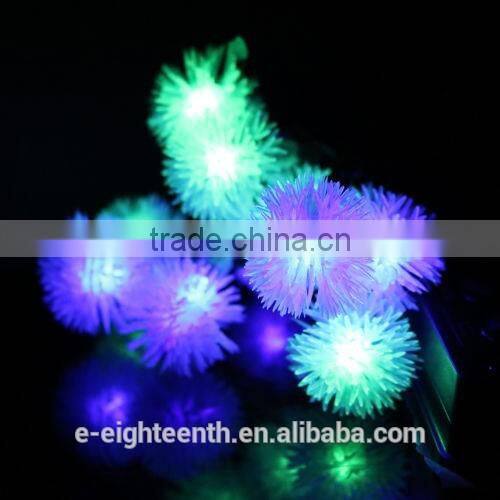 2016 new hot sale 4.8m 20Led Chuzzle Solar Fairy String Lights for Outdoor Gardens Christmas Party