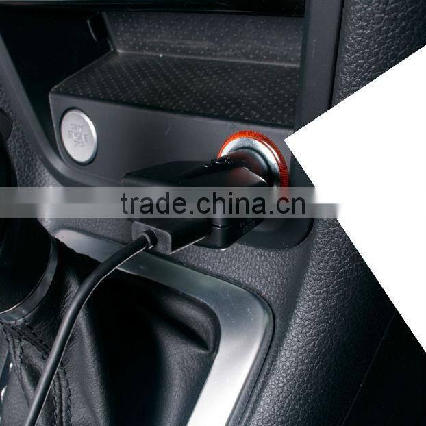 Portable Convinient Classic Black Model Dual Port USB Car Charger